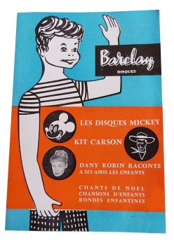 Catalogue Barclay octobre 1957.