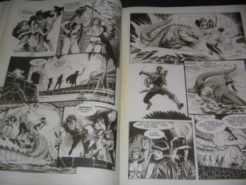 Image  tiré du Xenozoic tales #10 - Page 80/81 sur le tome 2 de chez akileos