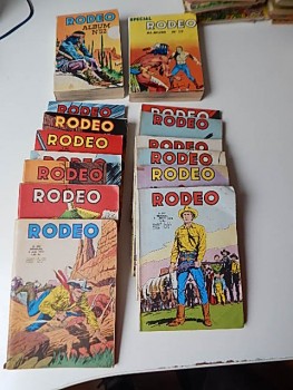 Une série de RODEO (du 262 au 294) plus deux albums. Tous les livres à 1 euro pièce