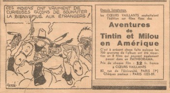 Coeurs Vaillants 1935 - n°31 - page 7 - Tintin et Milou en films fixes - 4 août 1935 (format réduit).jpg