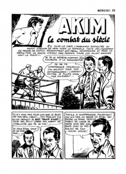Planche Akim  Le combat du siècle Bengali N:35 ( Juin 1969 ).