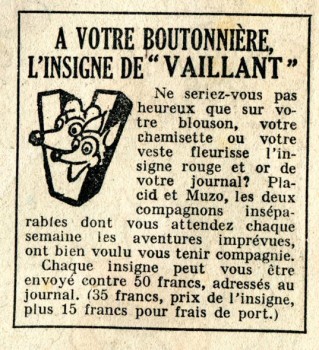 Extrait du n° 266 de Vaillant du 16/06/1950