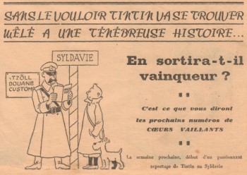 Coeurs Vaillants 1939 - n°19 - page 3 - Tintin en Syldavie - 7 mai 1939 (format réduit).jpg