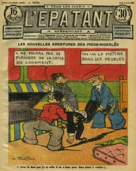 L'Eapatnt 1929 - n°1079 - 4 avril 1929 - Les nouvelles aventures des Pieds-Nickelés - page 1.jpg