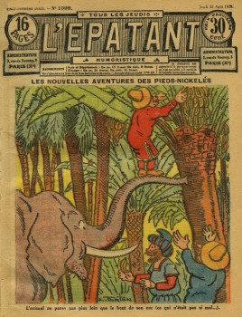 L'Epatant 1929 - n°1099 - page 1 - Les nouvelles aventures des Pieds Nickelés - 2 août 1929 (format 800).jpg