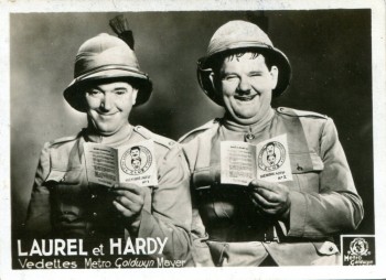 Laurel et Hardy ont les cartes n°1 et 2