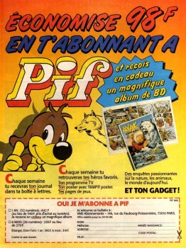 Extrait du Pif 989 - Mars 1988