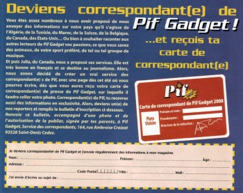 Extrait du n°50 du nouveau Pif Gadget