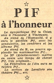 Extrait de L'Humanité du 2 septembre 1952