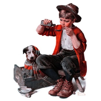 Sick+Puppy+by+Norman+Rockwell+-+Wrapped+Canvas+Graphic+Art.jpg