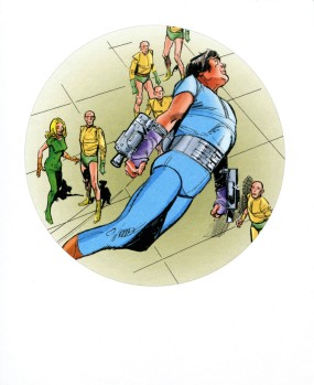 Format de l'ex-libris : 12,5 X 15, 5 cm<br />Mise en couleurs de Vittorio Leonardo